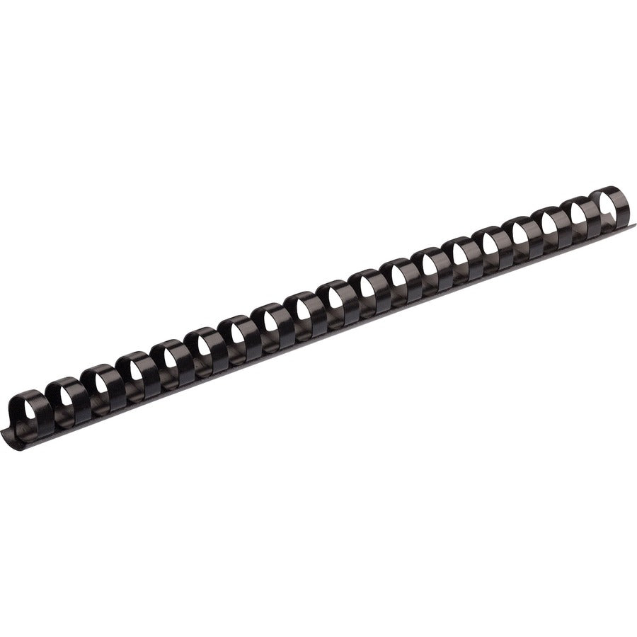Fellowes Plastic Binding Combs - Black, 1/2" Diameter