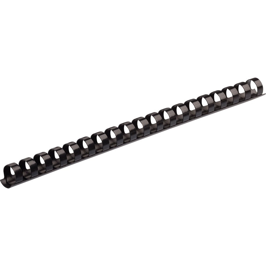 Fellowes Plastic Binding Combs - Black, 3/8" Diameter