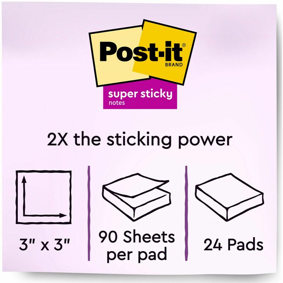 Post-it&reg; Super Sticky Notes - Summer Joy