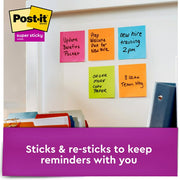 Post-it® Super Sticky Dispenser Notes - Energy Boost Color Collection