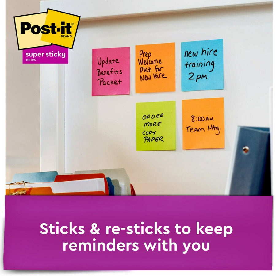 Post-it® Super Sticky Dispenser Notes - Energy Boost Color Collection