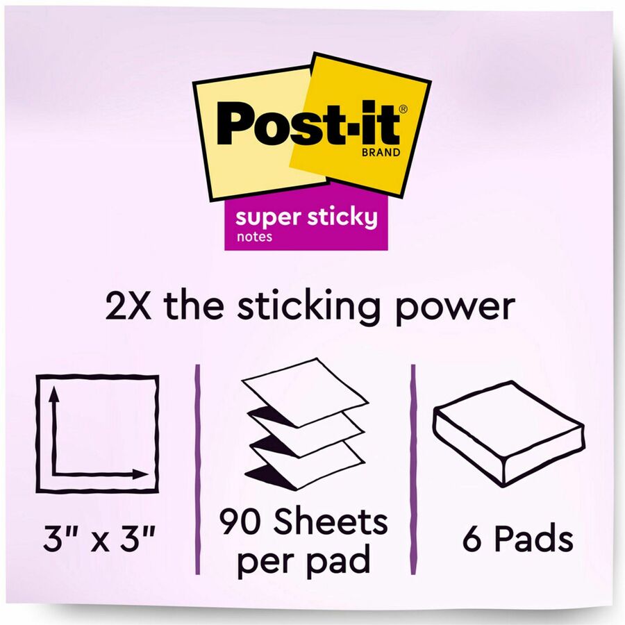 Post-it® Super Sticky Dispenser Notes - Energy Boost Color Collection