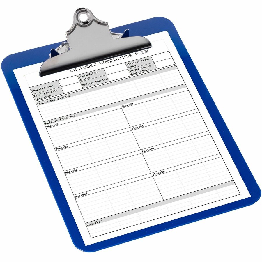 Nature Saver Recycled Plastic Clipboards - Blue