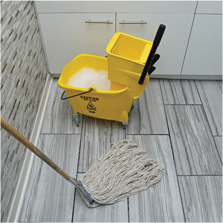 Genuine Joe Wood Handle Complete Wet Mop