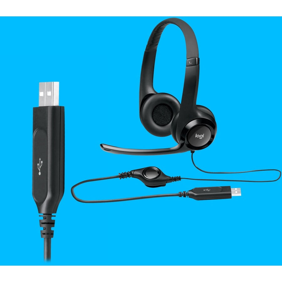 Logitech H390 USB Headset — Noise-Cancelling Mic