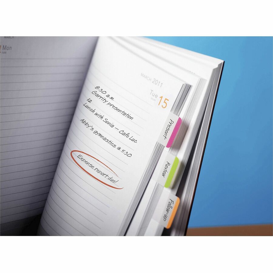 Post-it&reg; Durable Tabs - Red