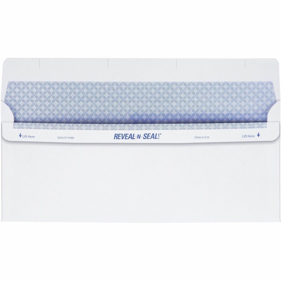 Quality Park No. 9 Double Window Envelopes with Tamper-Evident Seal