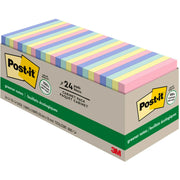 Post-it® Greener 100% Recycled 3x3 Notes Cabinet Pack - Sweet Sprinkles Color Collection
