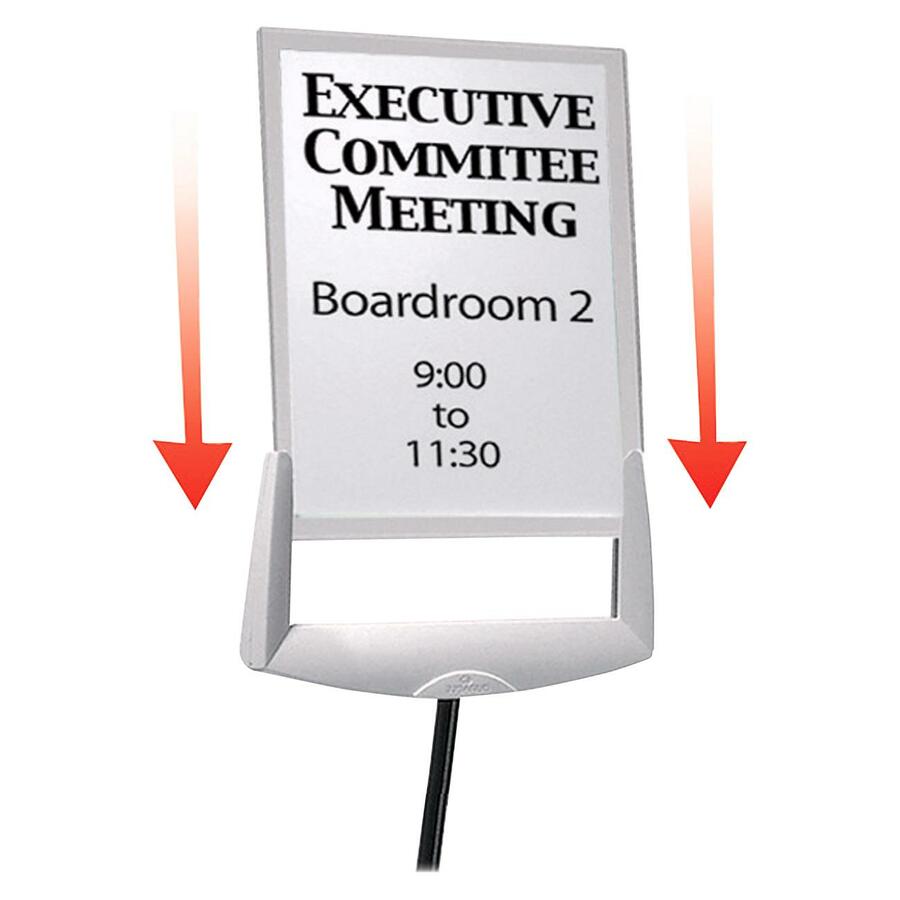 Durable Floor Model Sign Holder — Adjustable, Letter