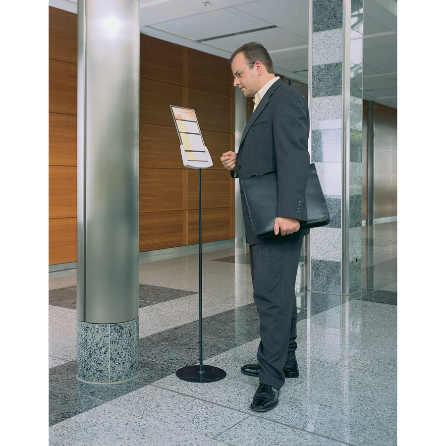 Durable Floor Model Sign Holder — Adjustable, Letter