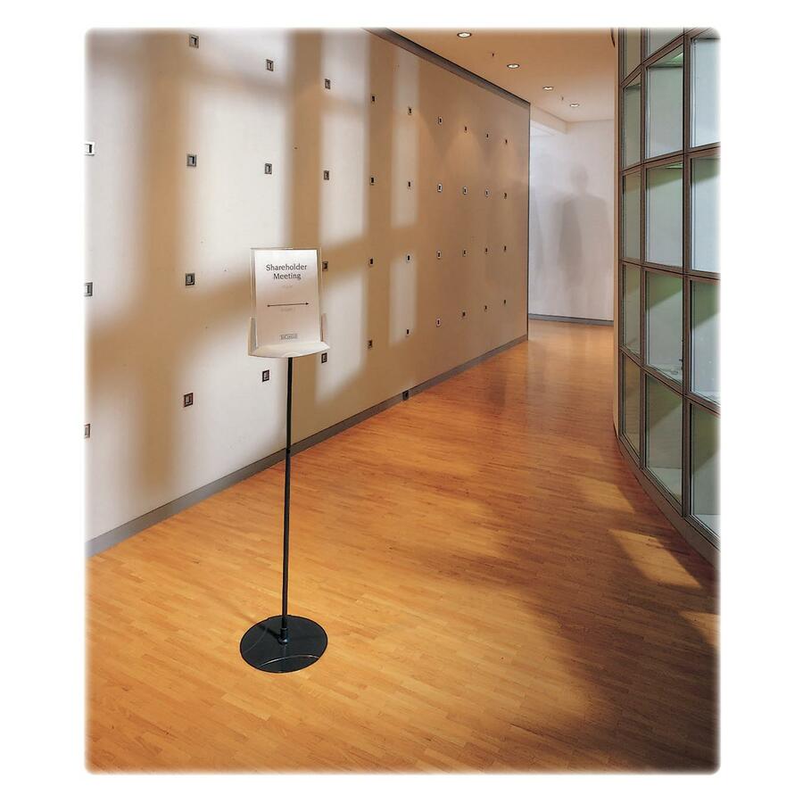Durable Floor Model Sign Holder — Adjustable, Letter