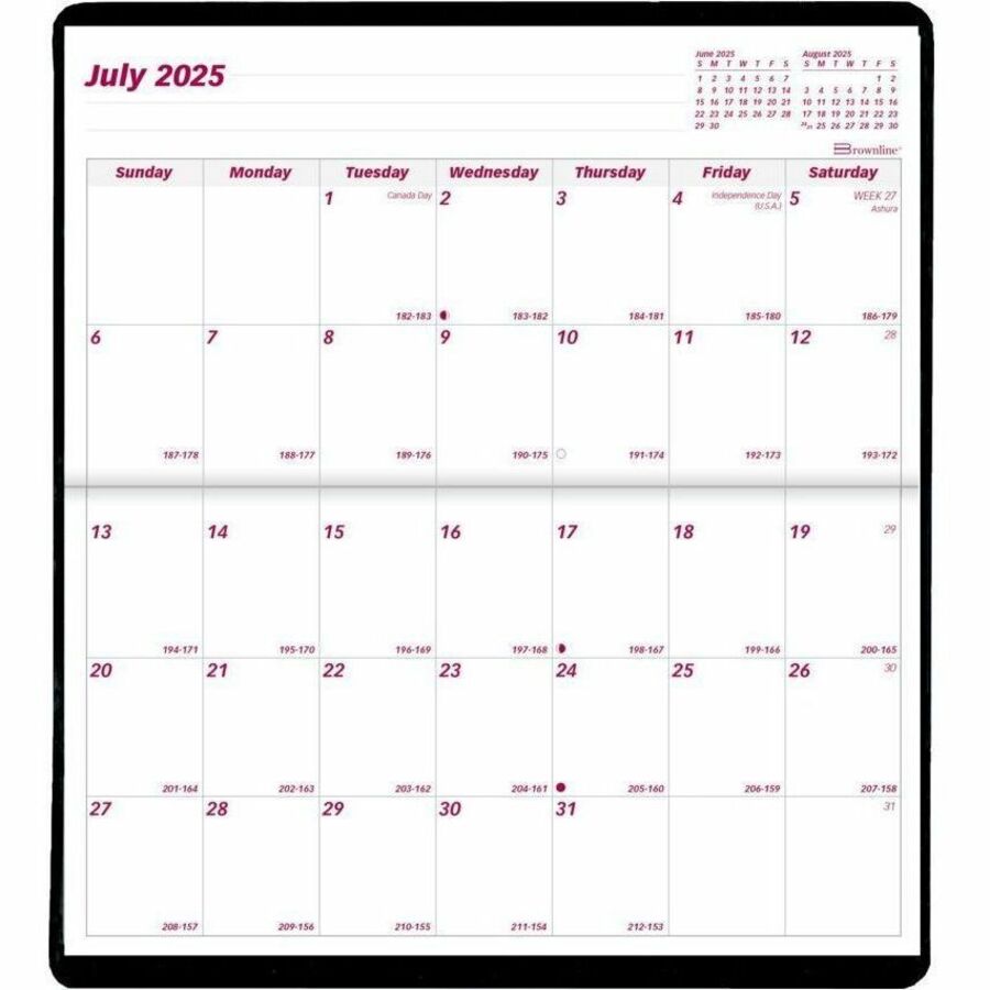 Blueline 18-month Pocket Planner 2024-2025, Assorted, CA12.AST