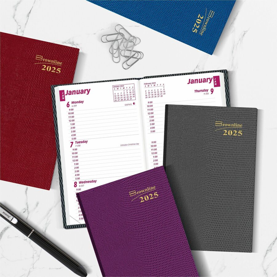 Planner Brownline Weekly  4 3/4 X 3 Pocket Appointment Book 2026