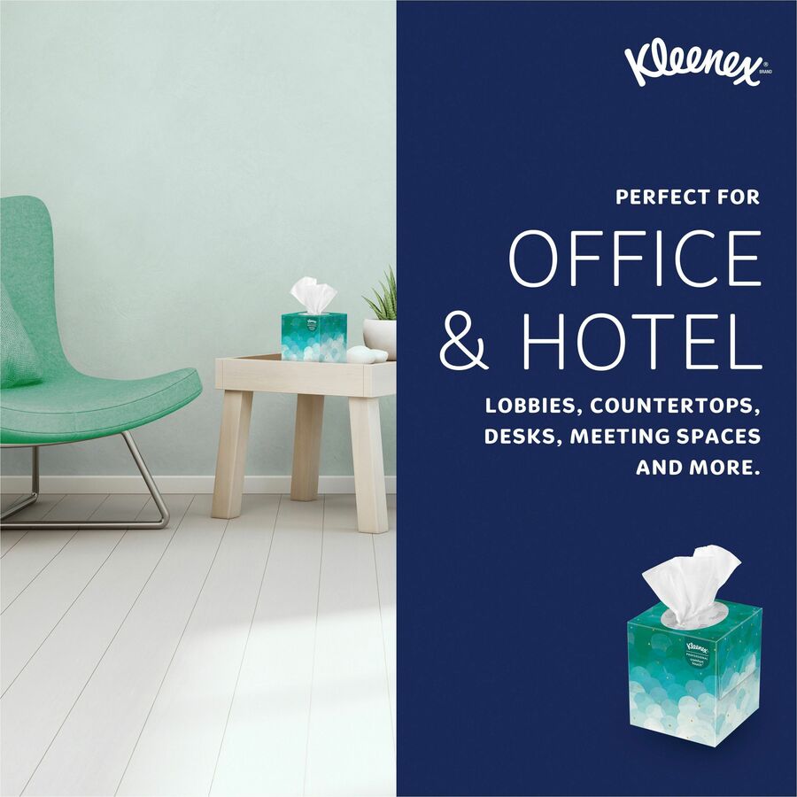 Kleenex Professional Facial Tissue Cube — 2-Ply, 95 Sheets