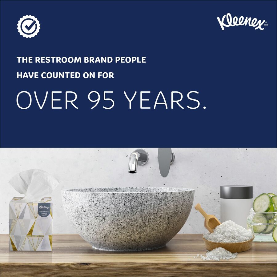 Kleenex Professional Facial Tissue Cube — 2-Ply, 95 Sheets