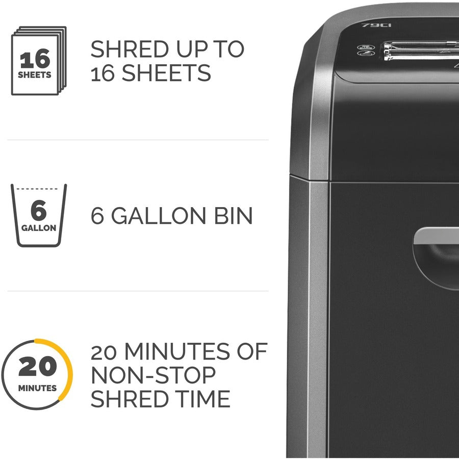 Fellowes 79Ci 100% Jam Proof Cross-Cut Shredder