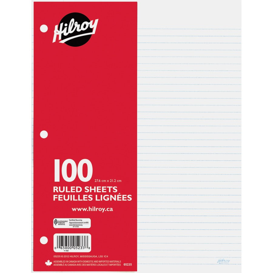 Loose Leaf 100pk 7mm Ruled