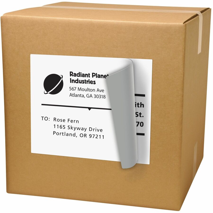 Avery® White Rectangle LabelsTrueBlock®, 8-1/2" x 11" , Permanent Adhesive, for Laser and Inkjet Printers