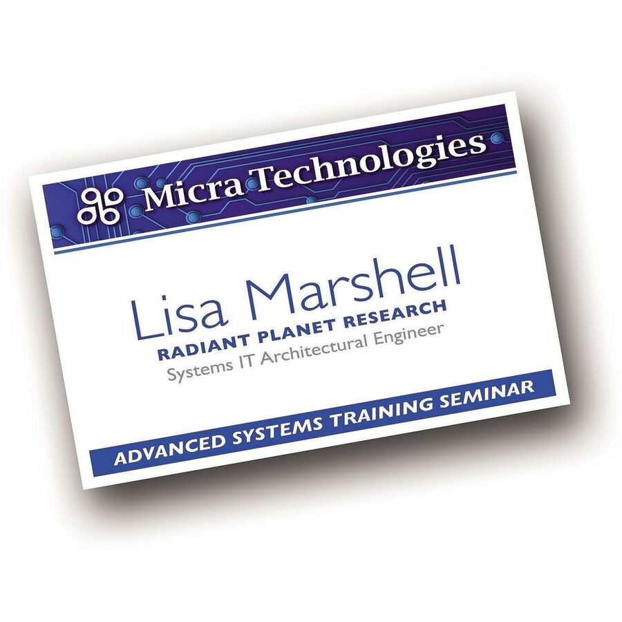 Avery® Name Badge Insertsfor Laser and Inkjet Printers, 2-1/4 x 3-1/2
