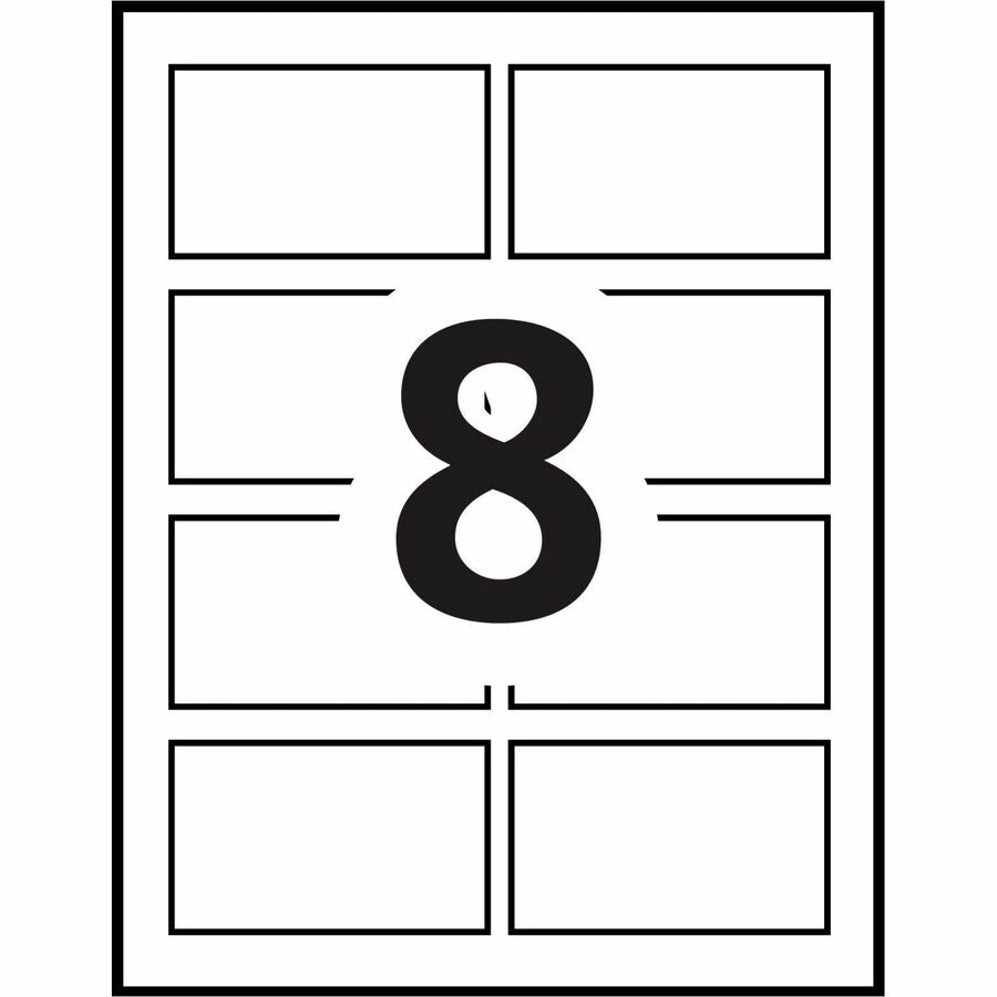 Avery® Flexible Name Badgesfor Laser and Inkjet Printers, 3-3/8" x 2-1/3" , Blue Border