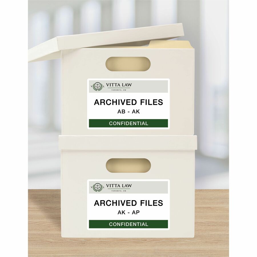 Avery® ID Labelsfor Laser and Inkjet Printers, 8-1/8" x 5"