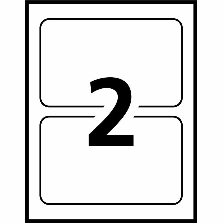 Avery® Durable ID Labelswith TrueBlock„¢ Technology for Laser Printers, 8-1/8" x 5"
