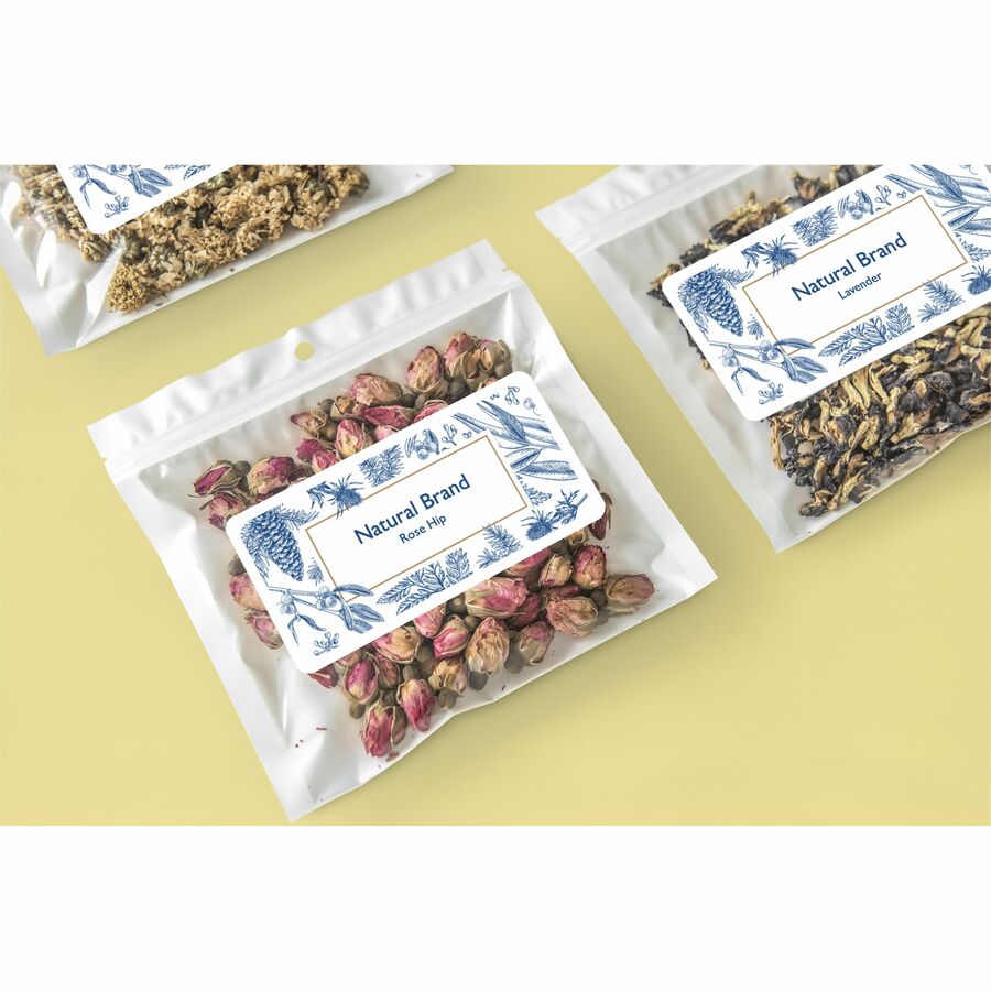 Avery® White Rectangle Labels with Sure Feed„¢ TechnologyTrueBlock®, 2" x 4" , for Laser and Inkjet Printers