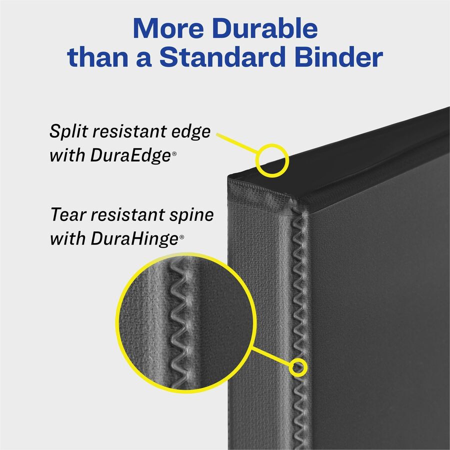 Avery® Durable View Binder 3" , Slant D Rings, Navy