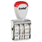 Trodat 12 Year Manual Line Dater Stamp - TRO28010