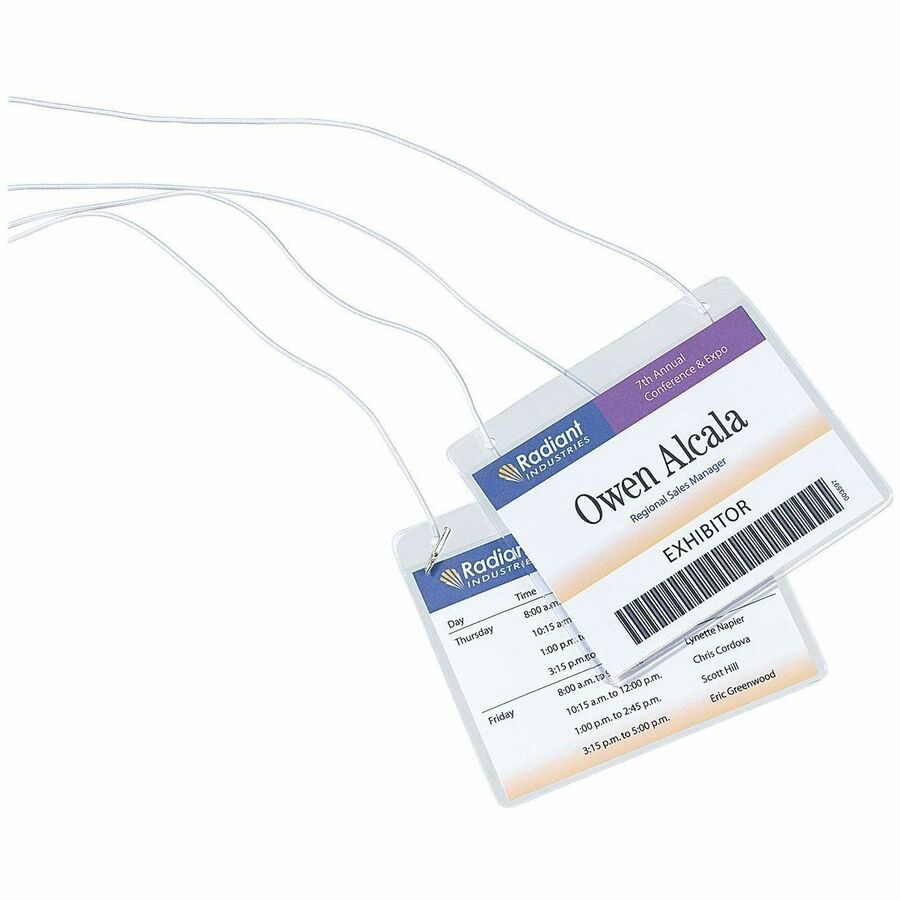 Avery® Hanging Name Badge kitfor Laser and Inkjet Printers, 4" x 3"