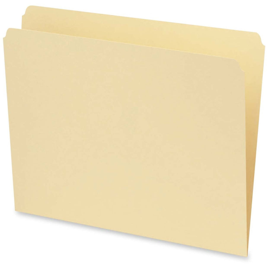 Pendaflex Straight-Cut File Folder - Letter, Manila, 100/Box