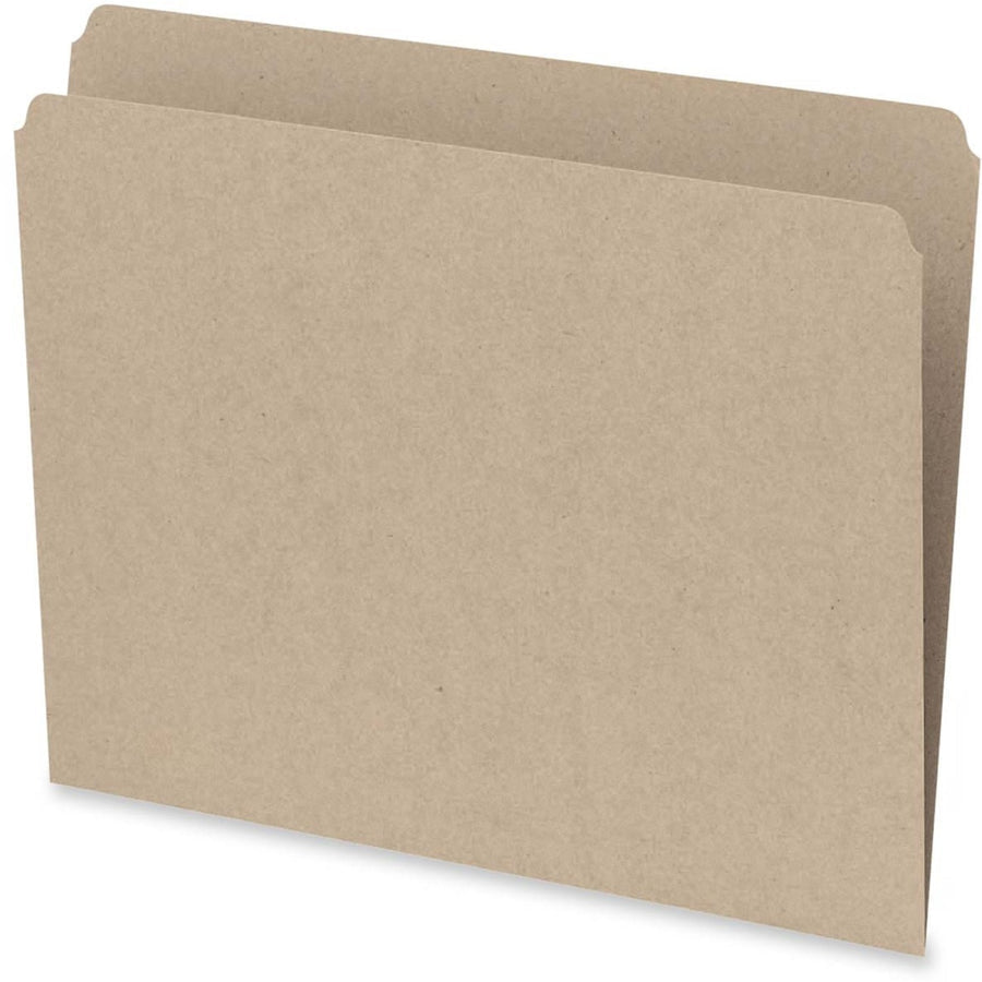 Pendaflex Straight-Cut File Folder - Letter, Sand, 100/Box