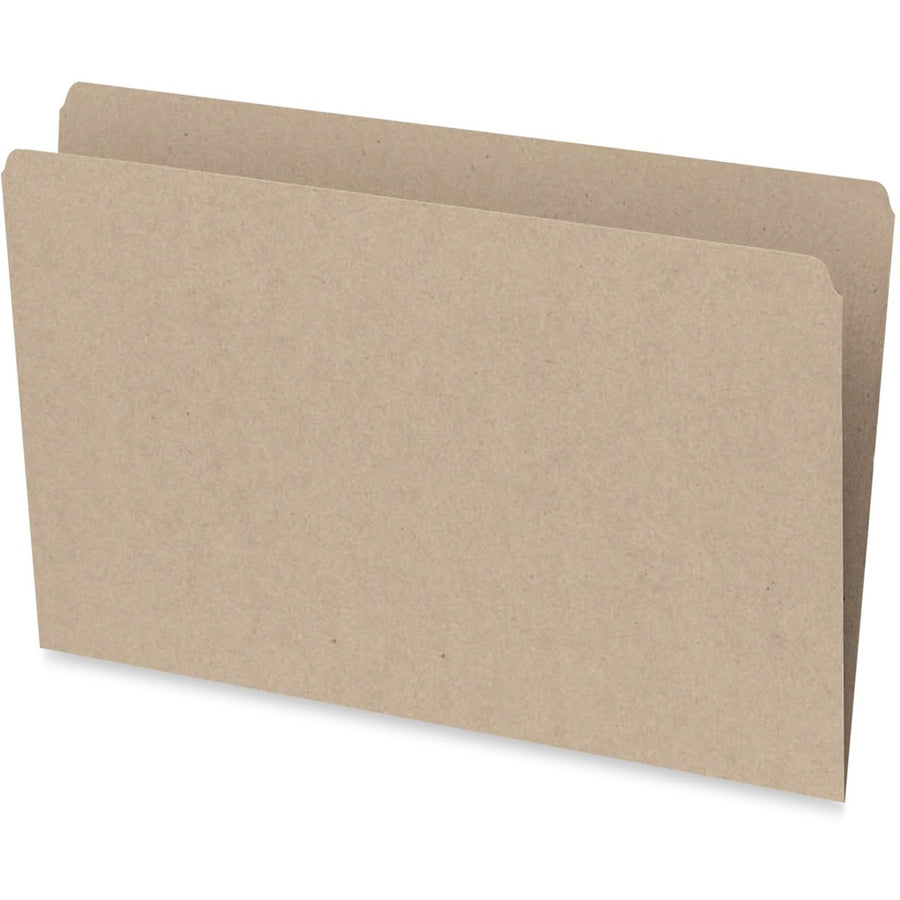 Pendaflex Straight-Cut File Folder - Legal, Sand, 100/Box
