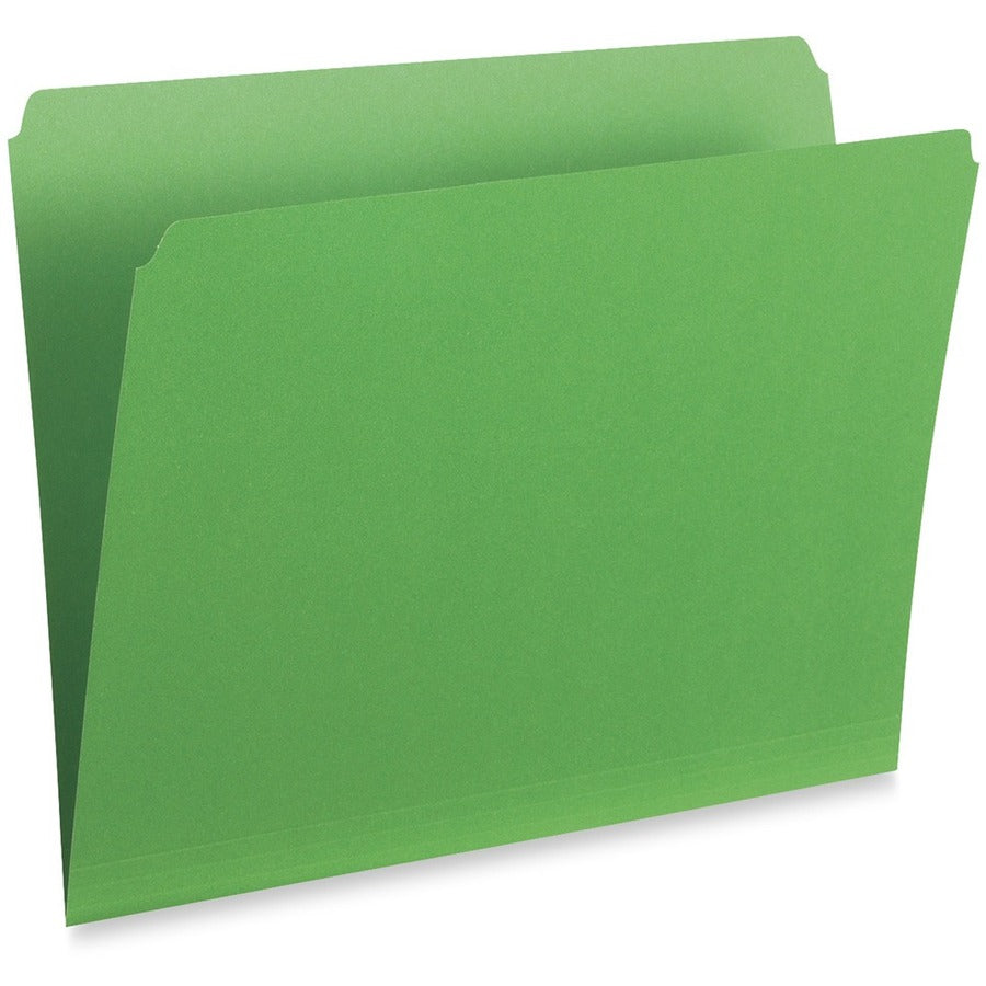 Pendaflex Coloured Straight-Cut File Folders - Legal, Box of 100 - Green