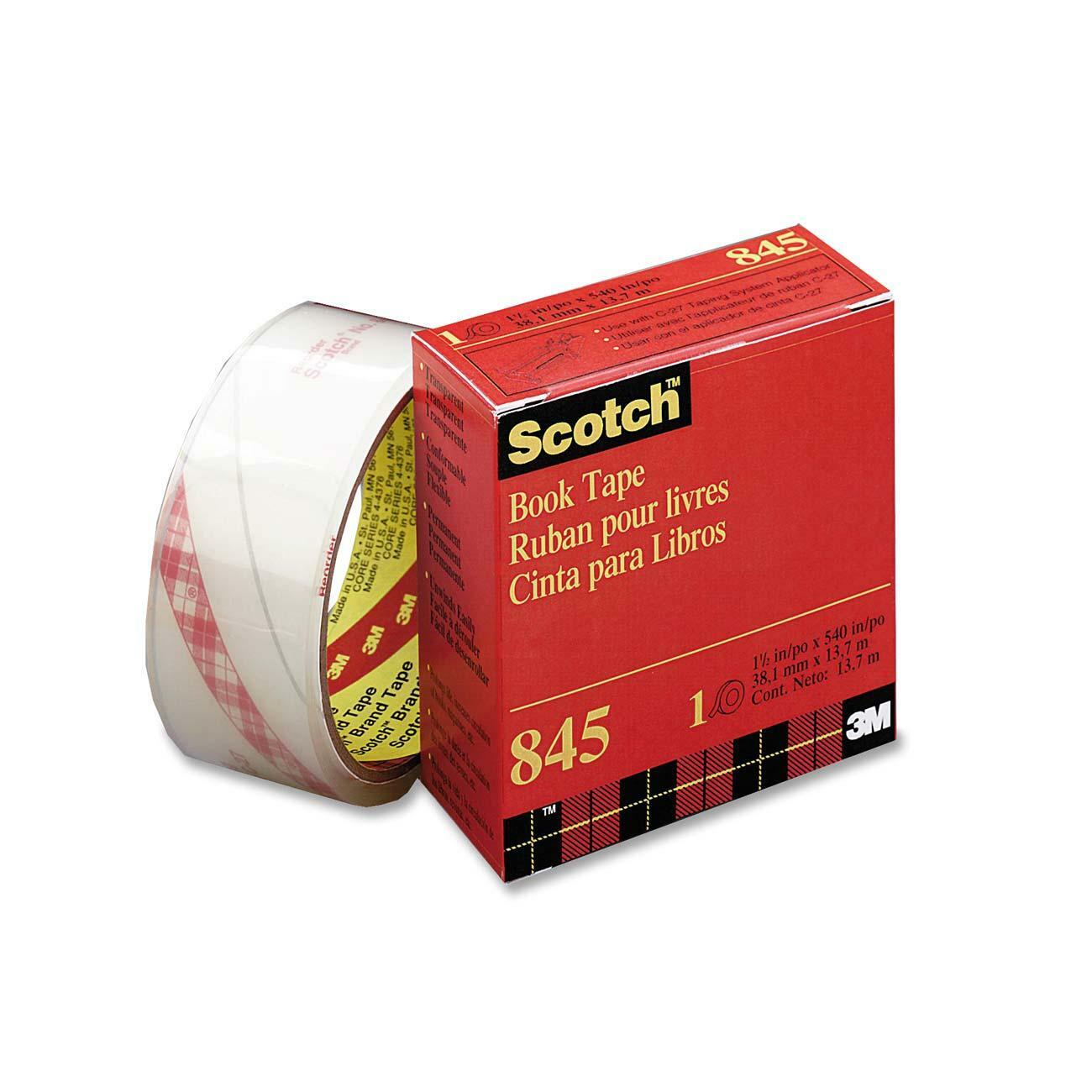 3M Scotch Transparent Book Tape (38.1 mm)