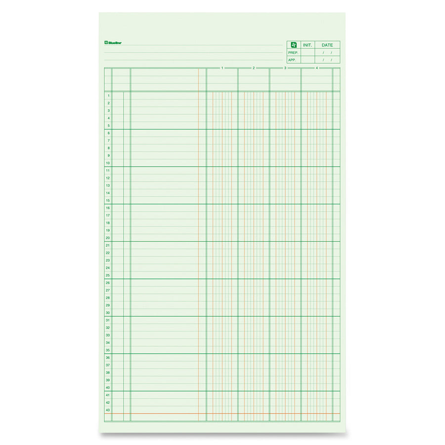 Blueline Columnar Pad - BLIA5314