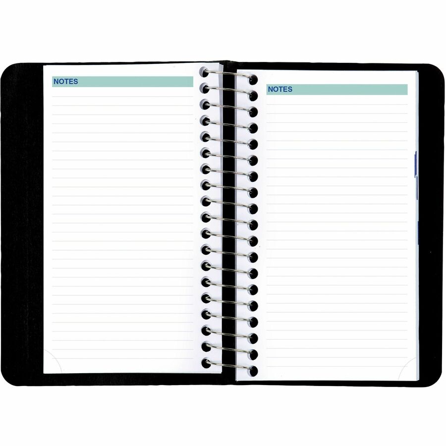 Blueline 2026 12-Month Daily Pocket Planner - January to December - 6" x 3-1/2" - Black - Bilingual