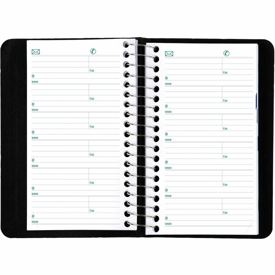Blueline 2026 12-Month Daily Pocket Planner - January to December - 6" x 3-1/2" - Black - Bilingual