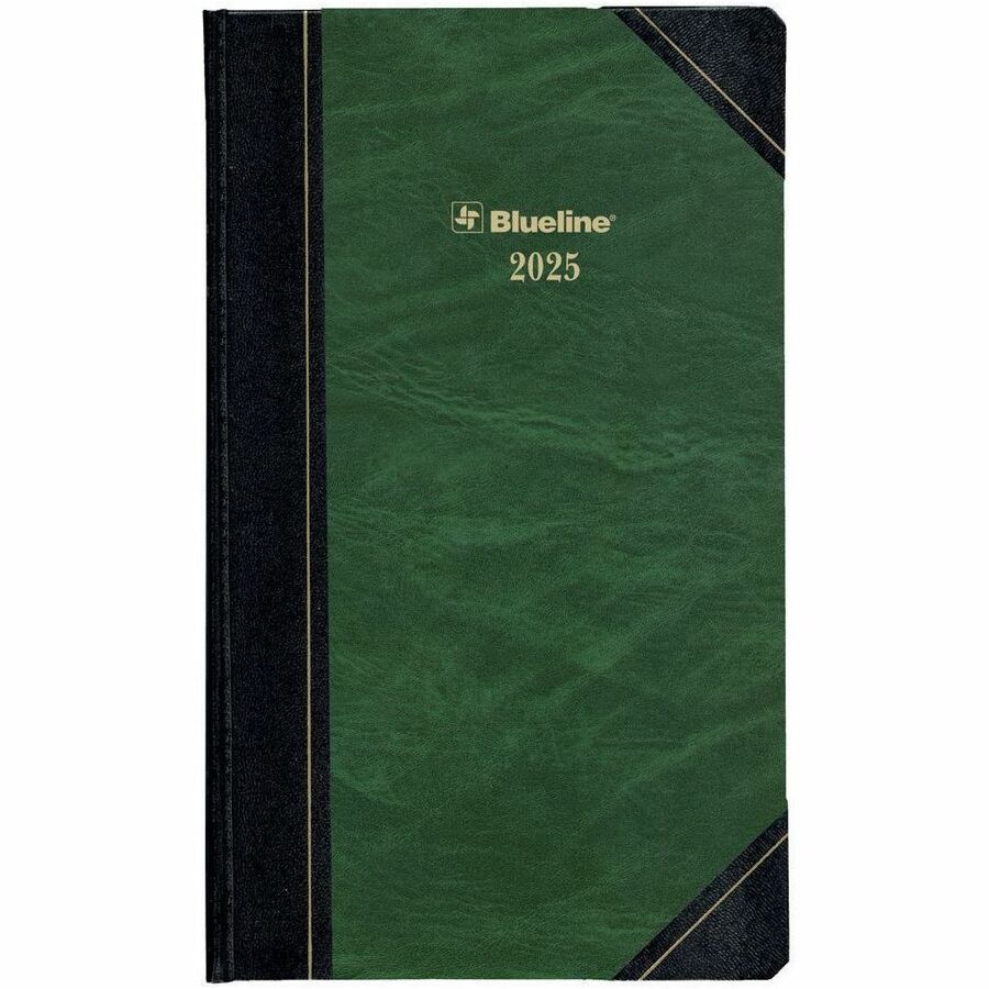 Blueline Daily Planner 2025 — Hardcover, Bilingual, 13⅜" x 8"