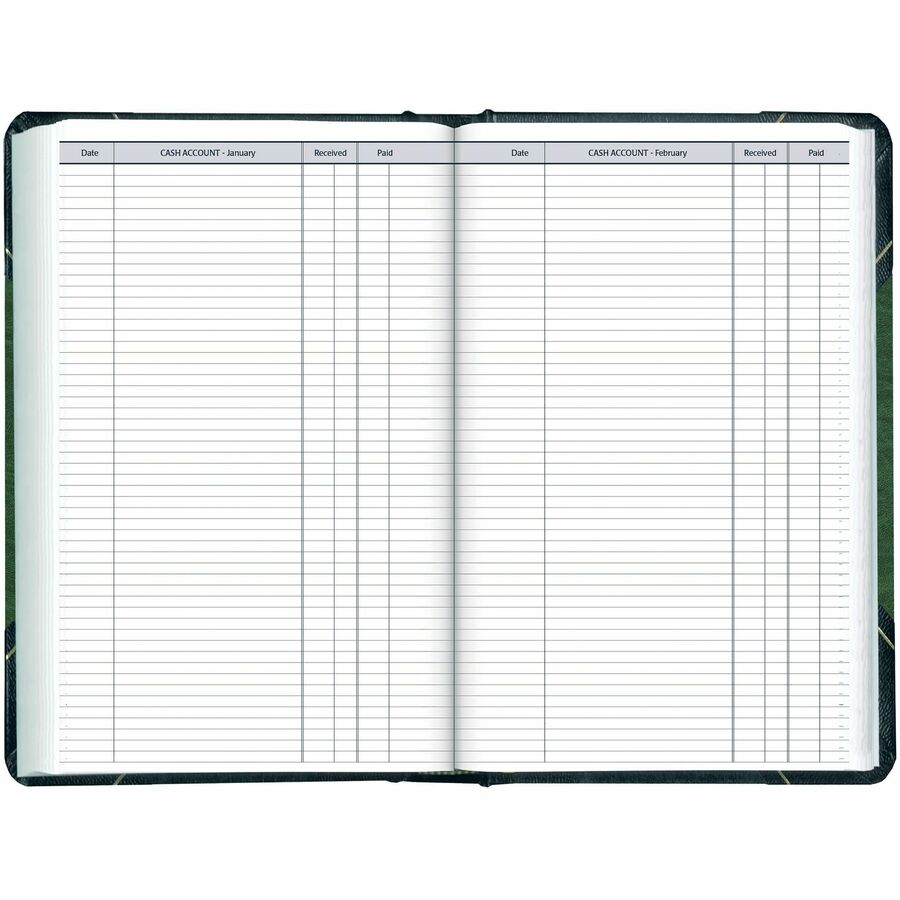 Brownline 2026 Traditional 12-Month Daily Planner - January to December - 13-3/8" x 8" - Marble Green - English