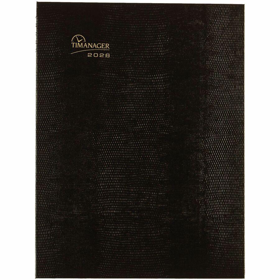 Blueline 2026 Timanager CoilPro 13-Month Weekly Planner - December to December - 10-1/4" x 7-5/8" - Black - English C590581