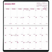 Brownline 2026 2-Year Monthly Pocket Planner - January to December - 6-1/2" x 3-1/2" - Assorted Colours - English