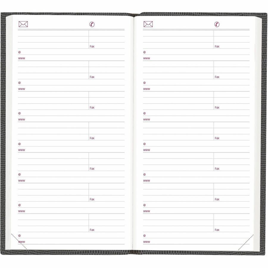 Brownline® Traditional Daily Pocket Diary 6" x 3-1/8" Assorted English