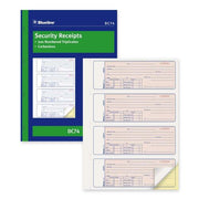 Blueline Security Receipts (without stub)
