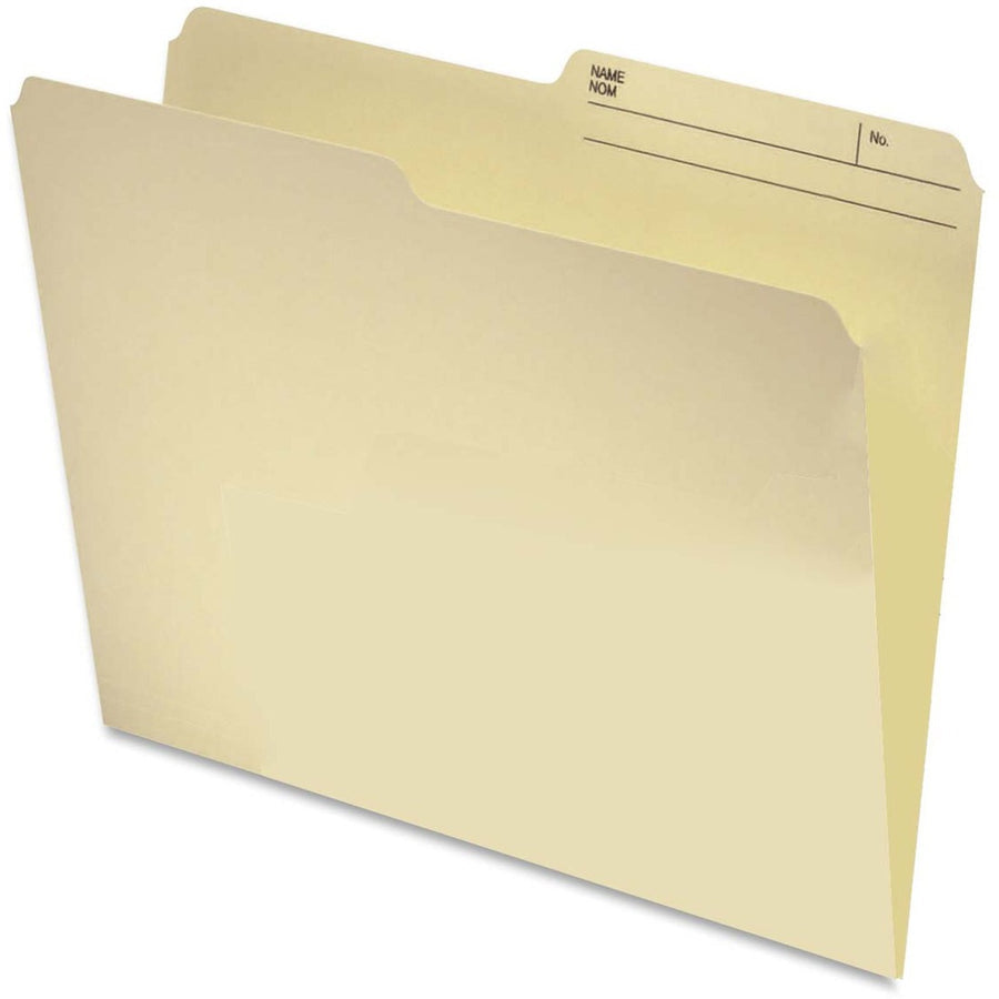 Pendaflex Letter Reversible Top Tab File Folders - Manila, Box of 100