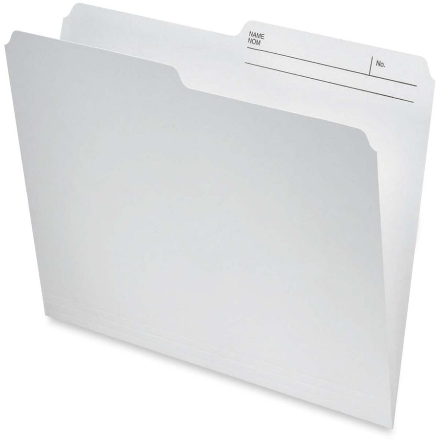 Pendaflex Recycled Reversible File Folders - Letter, Ivory, 10.5 pt, Box of 100