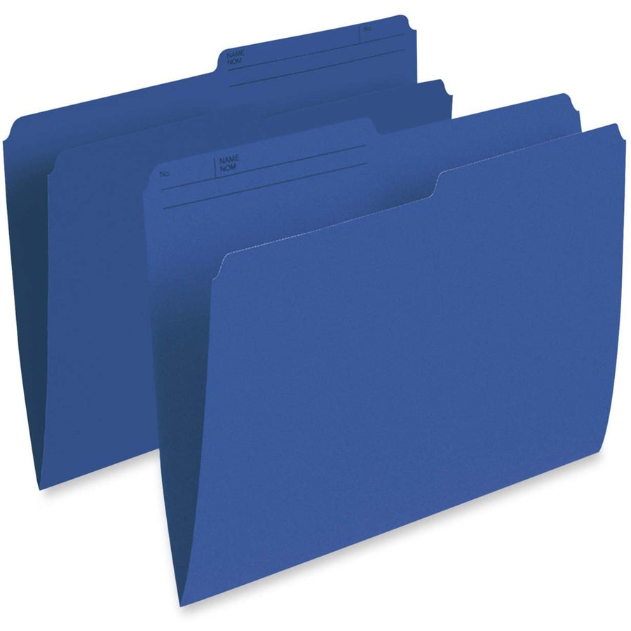Pendaflex Coloured Top-Tab File Folders - Letter, 1/2-Cut, Box of 100 - Navy