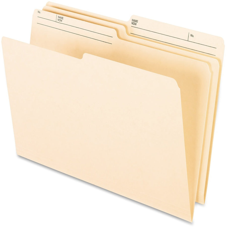 Pendaflex Heavyweight Reversible File Folders - Legal, Manila, 13.5 pt, Box of 100