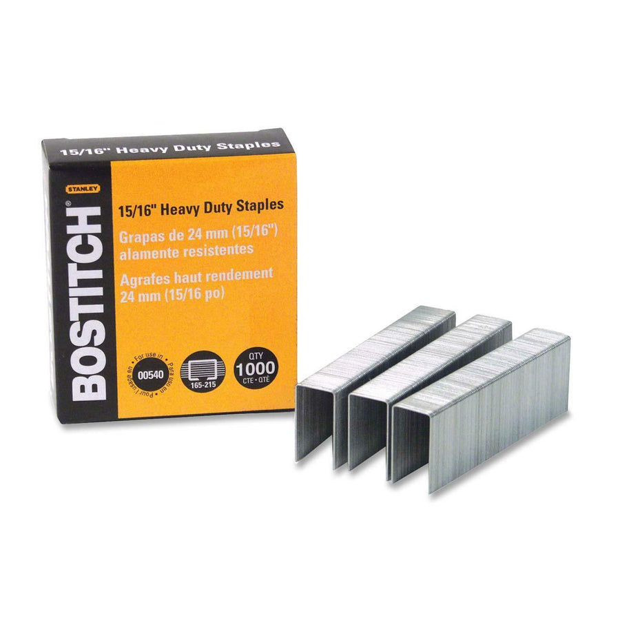 Bostitch Heavy-Duty Staples - 15/16 in. Leg, Box of 1000