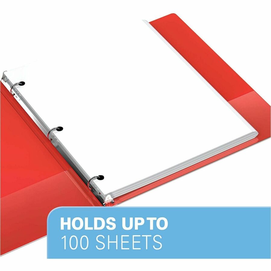 Davis Group Premium Economy, Round Ring, Binder, (Red, 5/8")